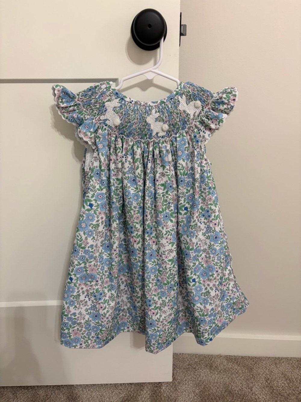 Southern Smocked Company Smocked Easter Bunny Dress